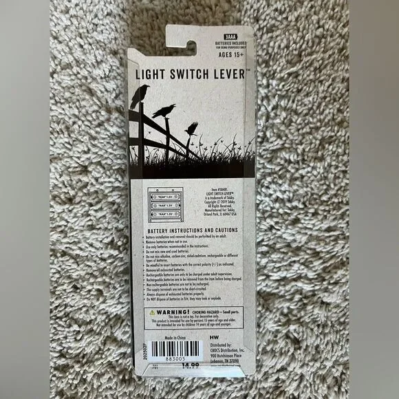 Cracker Barrel Halloween Electronic Light Switch Lever Cover w Sound and Light - Picture 2 of 5